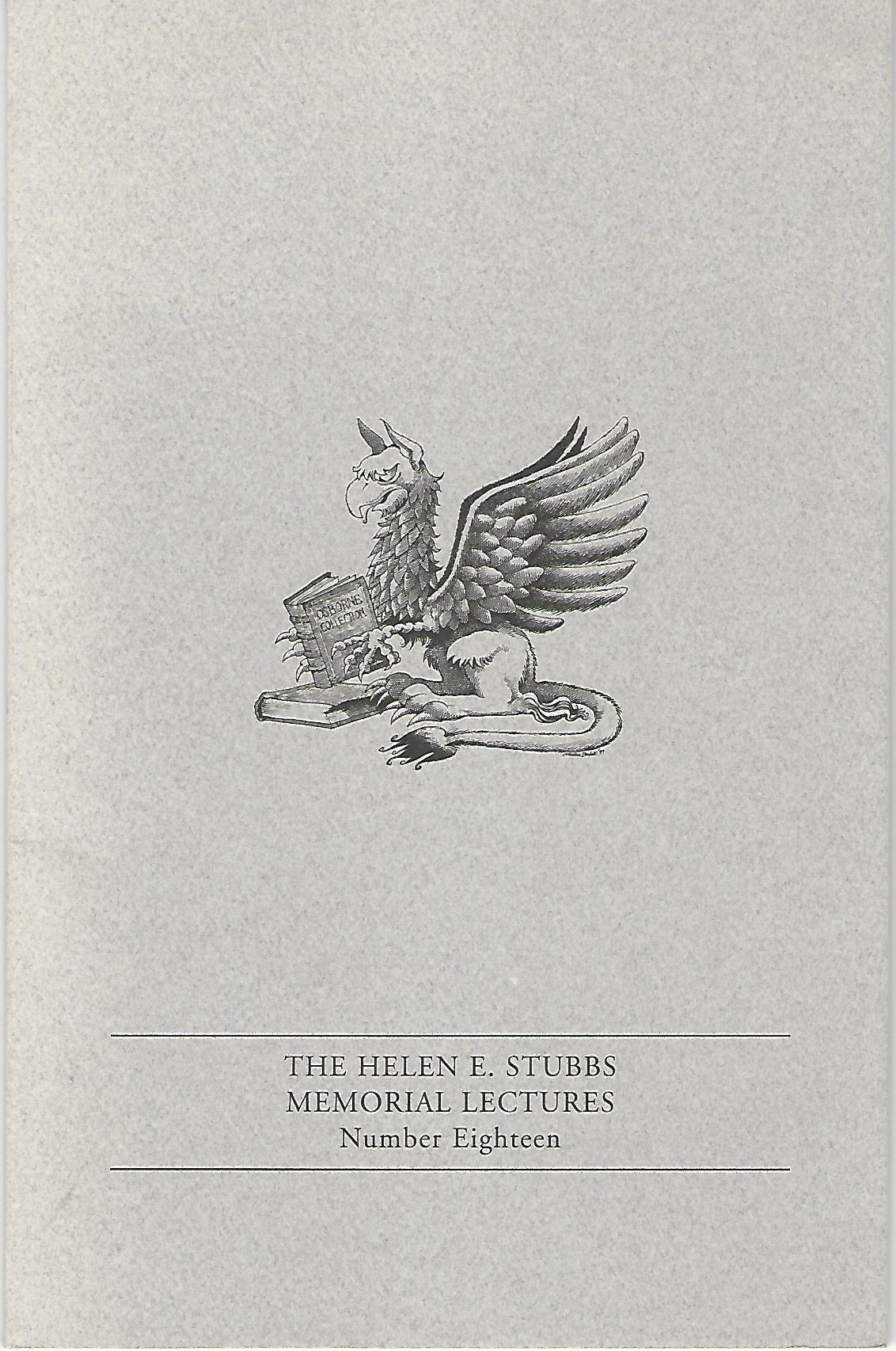 Image for The Helen E. Stubbs Memorial Lectures Number Eighteen: Dungeon Master