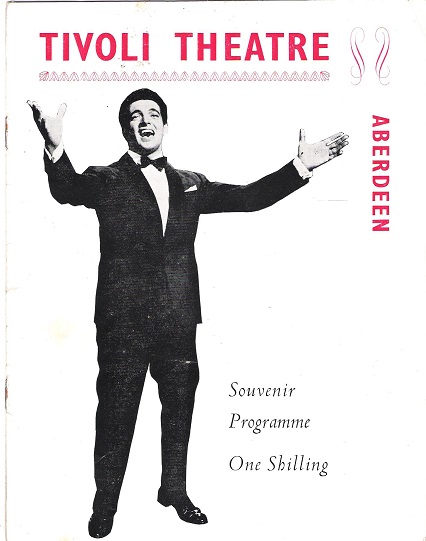 Image for Tivoli Theatre Aberdeen, Souvenir Programme featuring Frankie Vaughan.