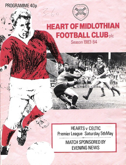 Image for Heart of Midlothian Football Club season 1983-84. Hearts v. Celtic.