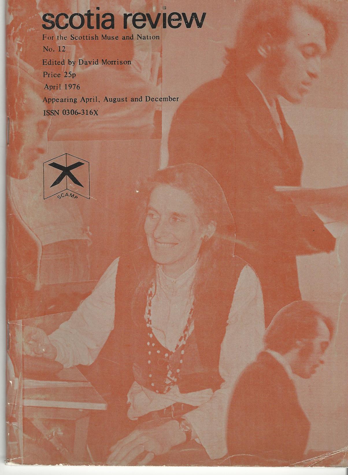 Image for Scotia Review for the Scottish Muse and Nation No. 12.