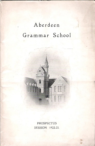 Image for Aberdeen Grammar School Prospectus 1922-23.