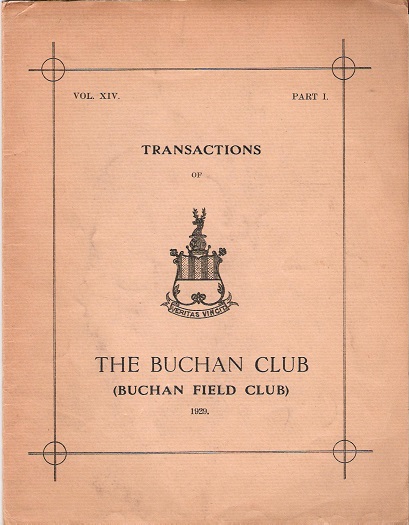 Image for Transactions of The Buchan Club, Vol. XIV, Part 1.