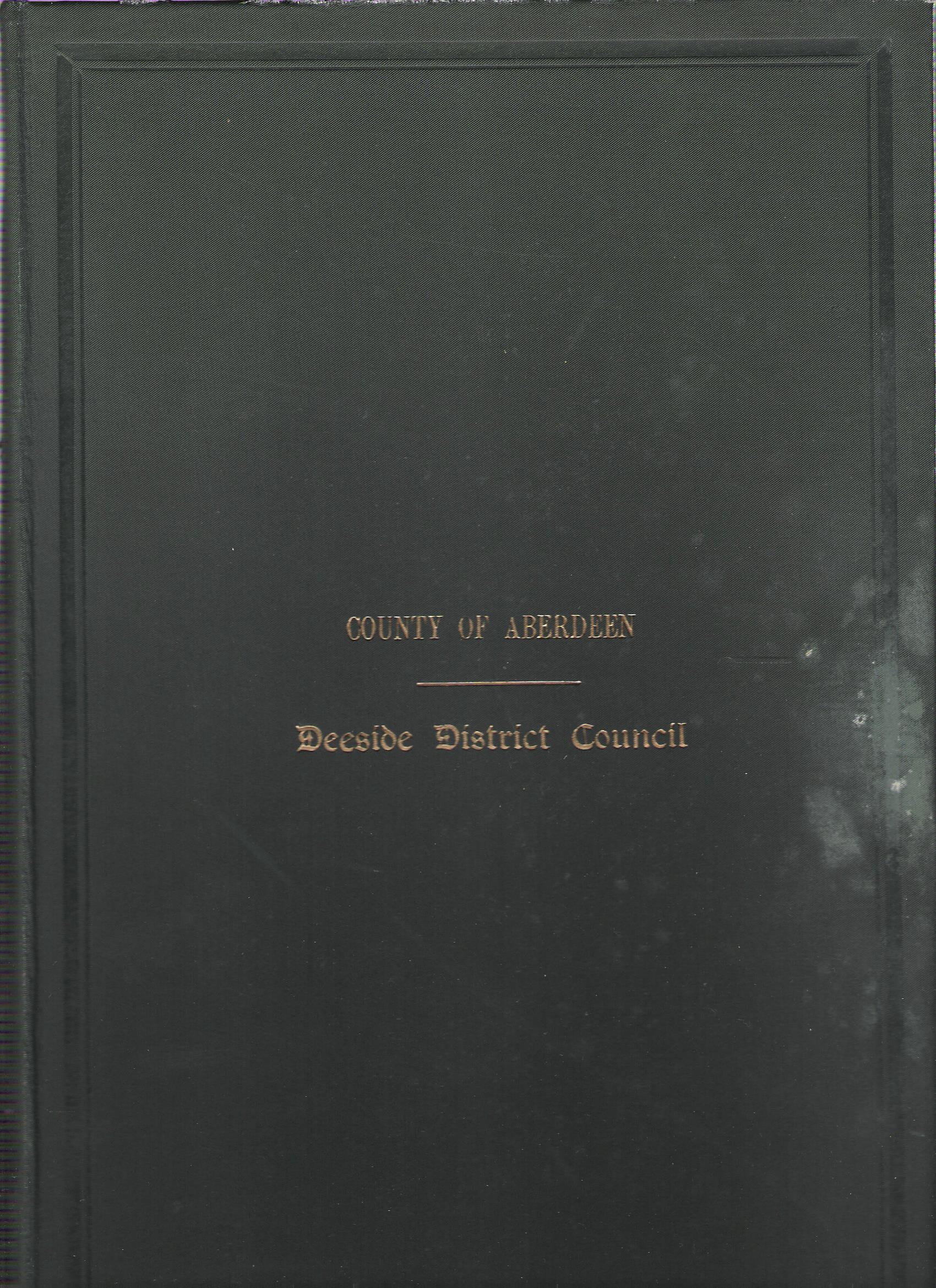 Image for Minutes and Proceedings of the Deeside District Council 1930-31.