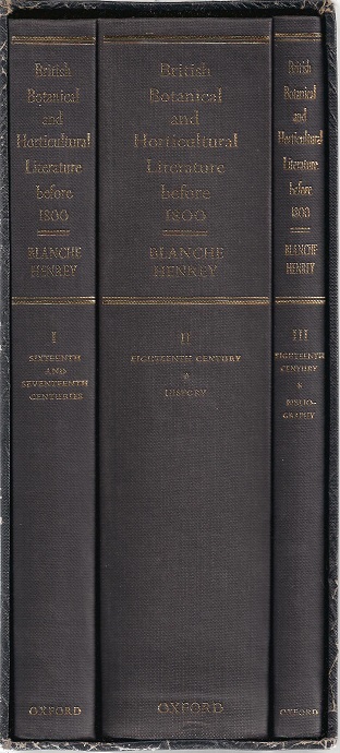 Image for British Botanical and Horticultural Literature before 1800.
