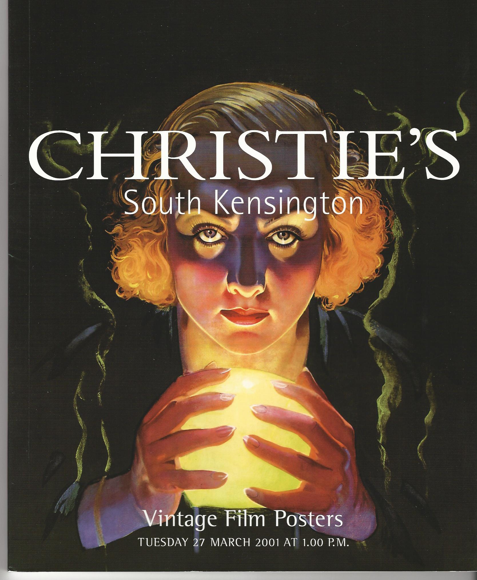 Image for Christie's South Kensington Vintage Film Posters, 27 March 2001.