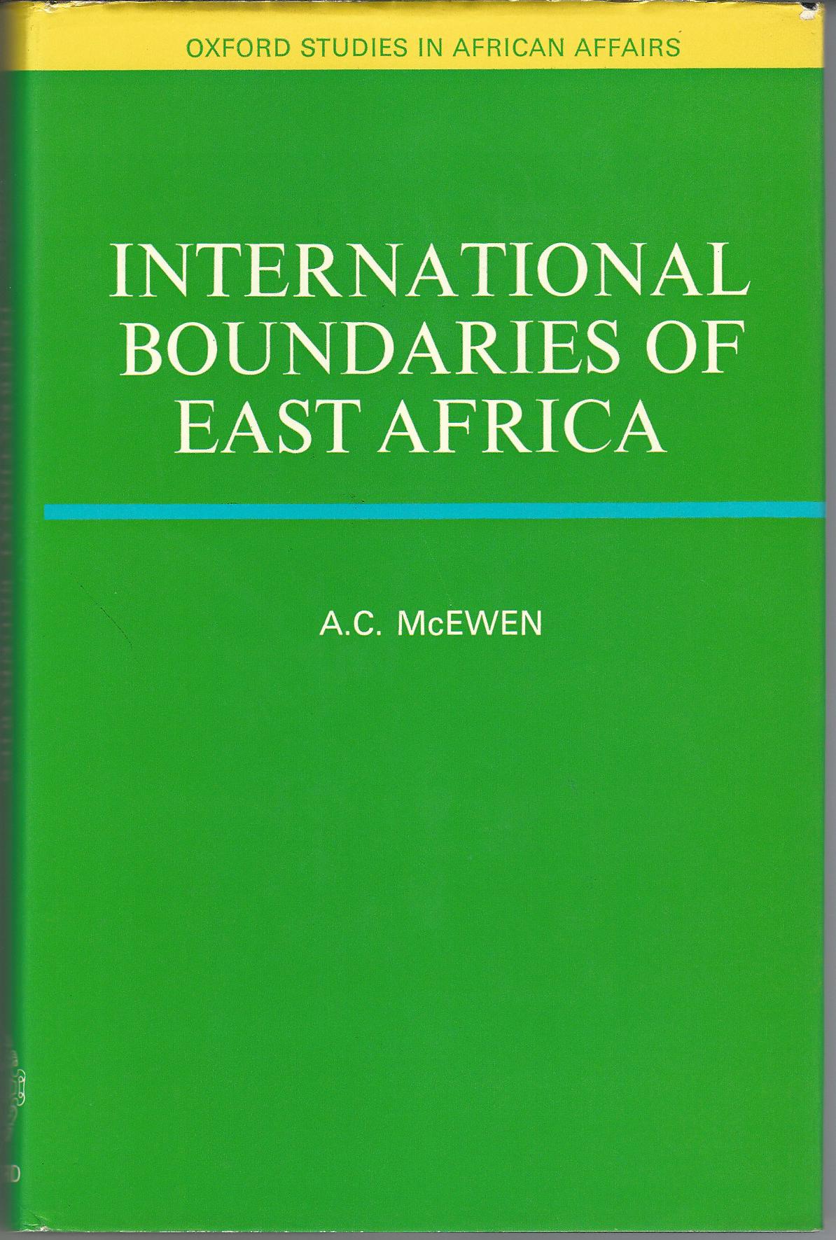 Image for International Boundaries of East Africa.