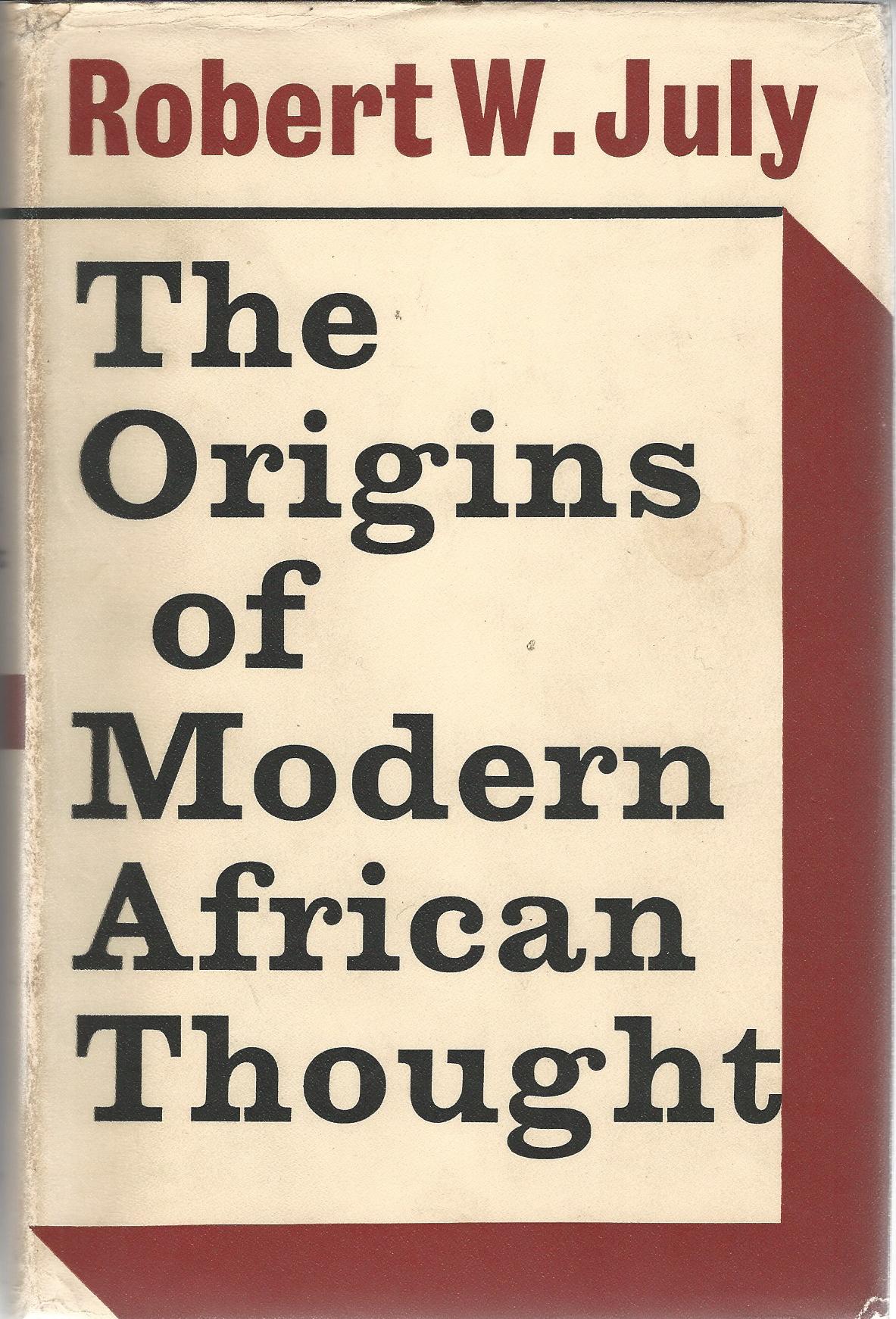 Image for The Origins of Modern African Thought,