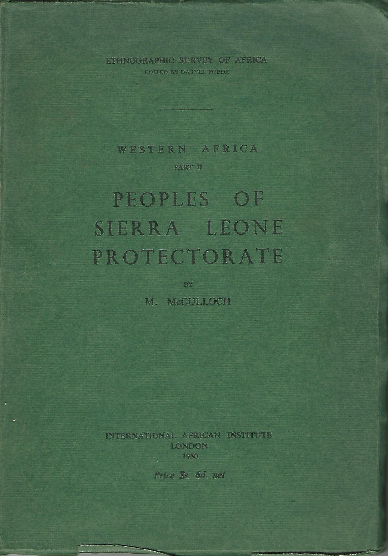 Image for Peoples of Sierra Leone Protectorate.
