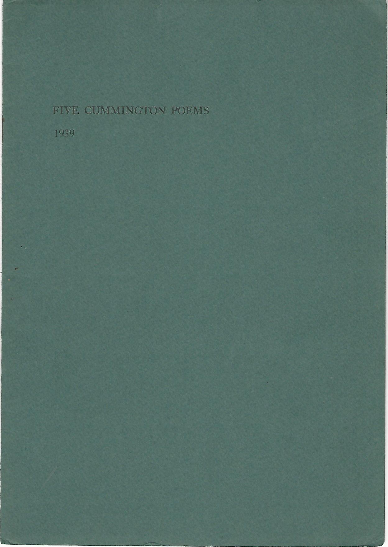 Image for Five Cummington Poems