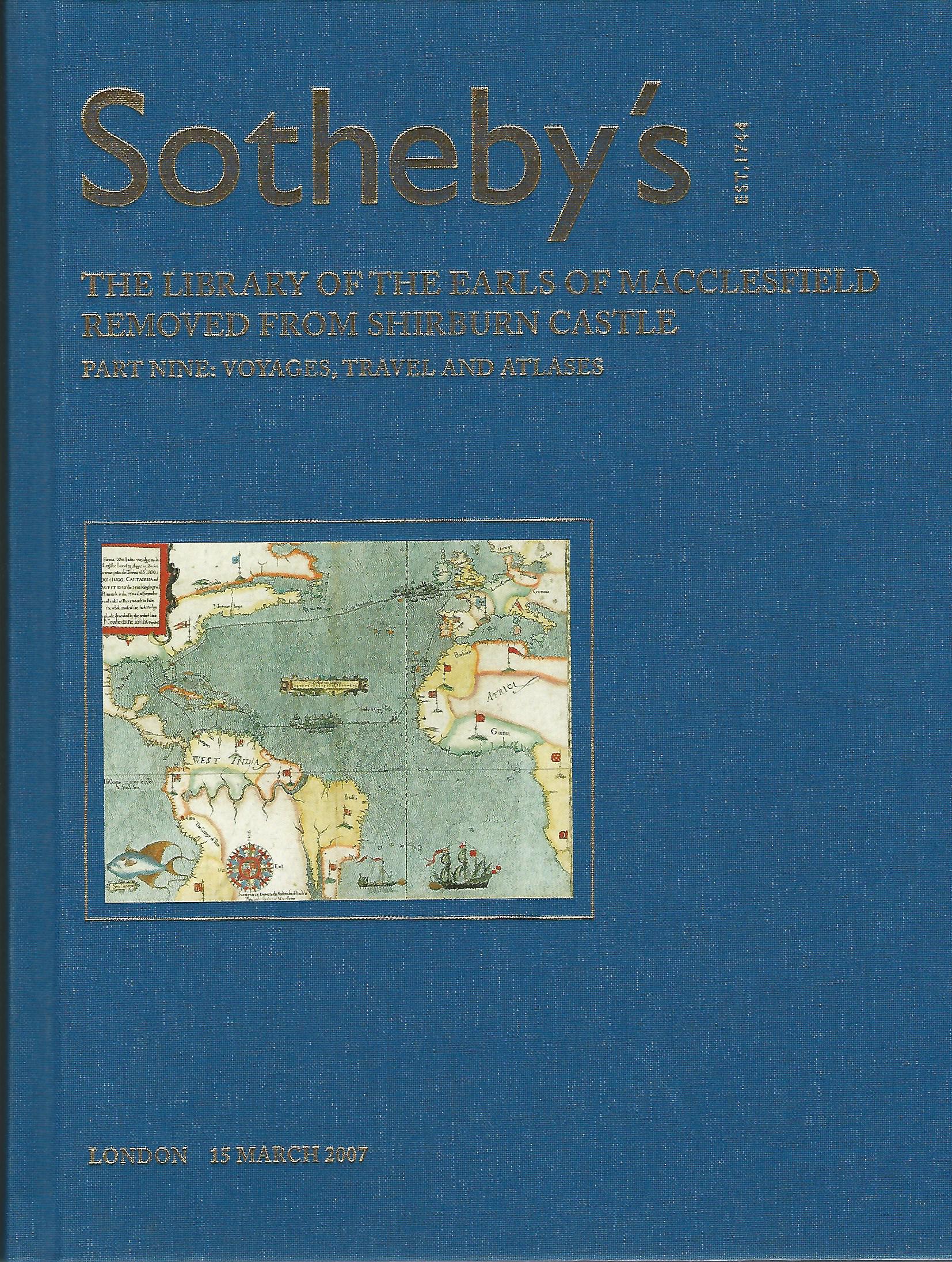 Image for The Library of the Earls of Macclesfield Removed from Shirburn Castle, Part Nine: Voyages, Travel and Atlases.