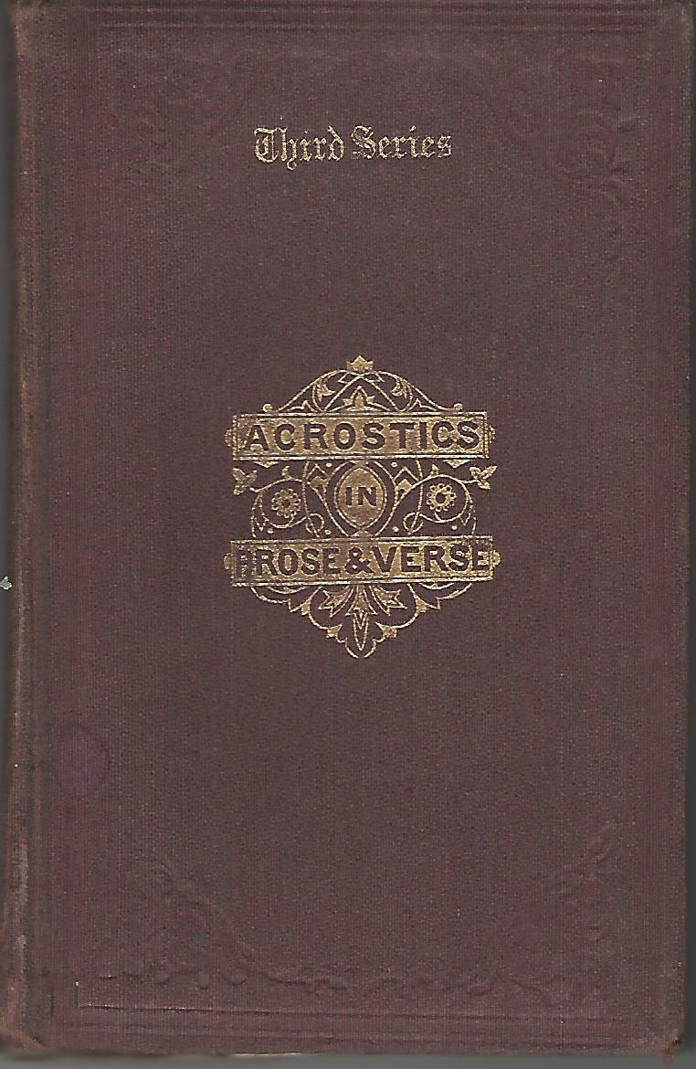 Image for Acrostics in Prose and Verse.