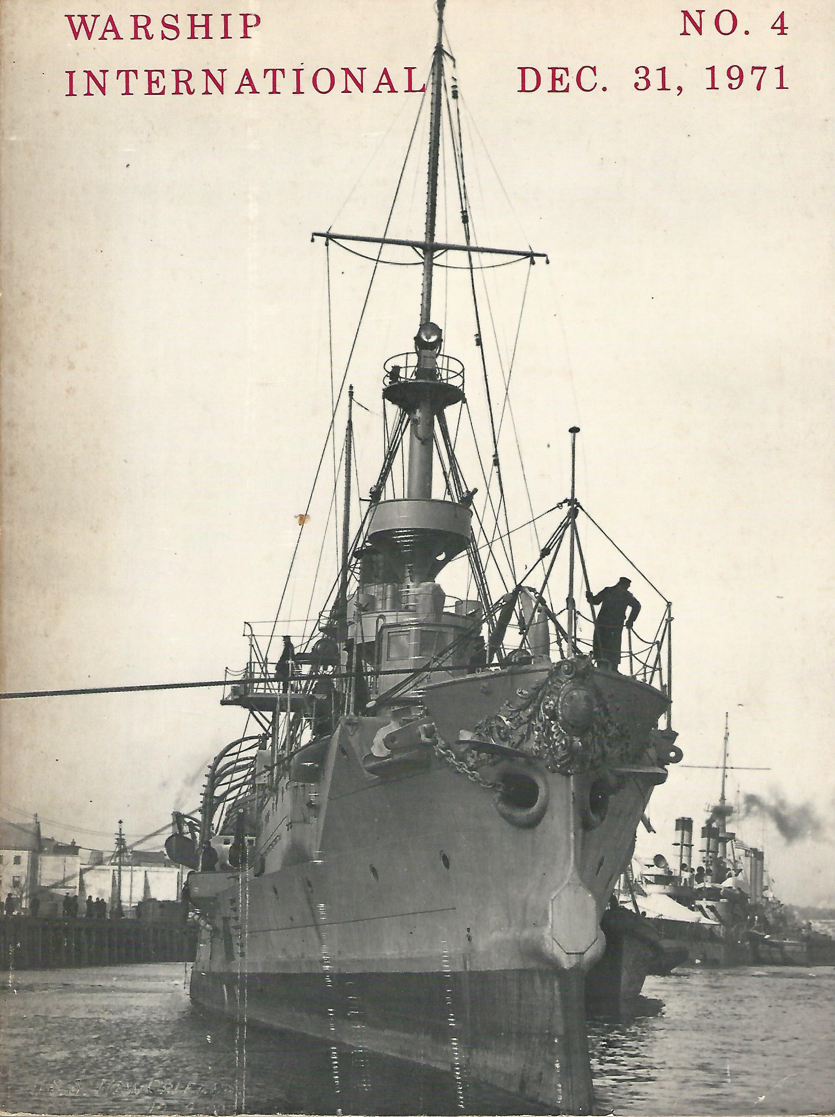 Image for Warship International Vol. VIII, No. 4, December 31, 1971