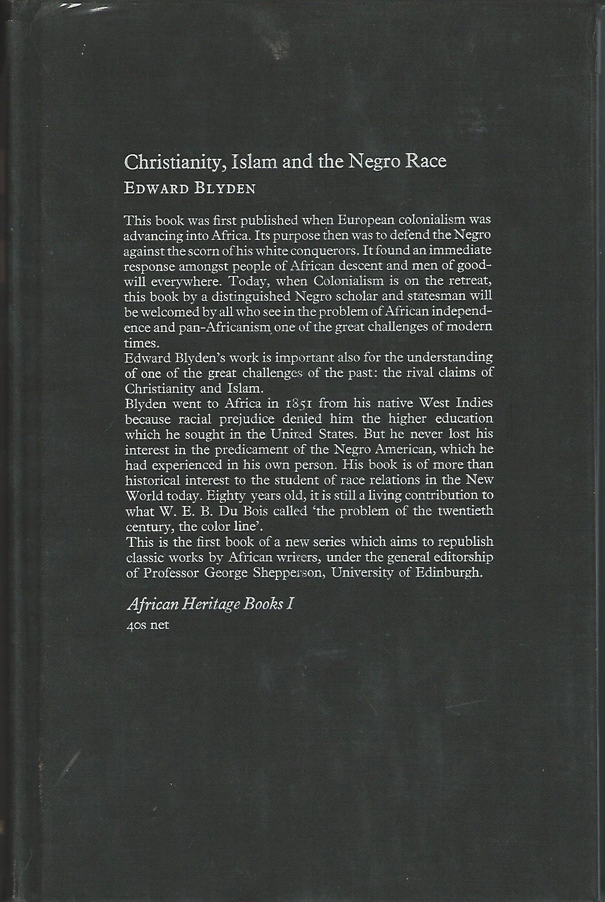 Image for Christianity, Islam and the Negro Race.