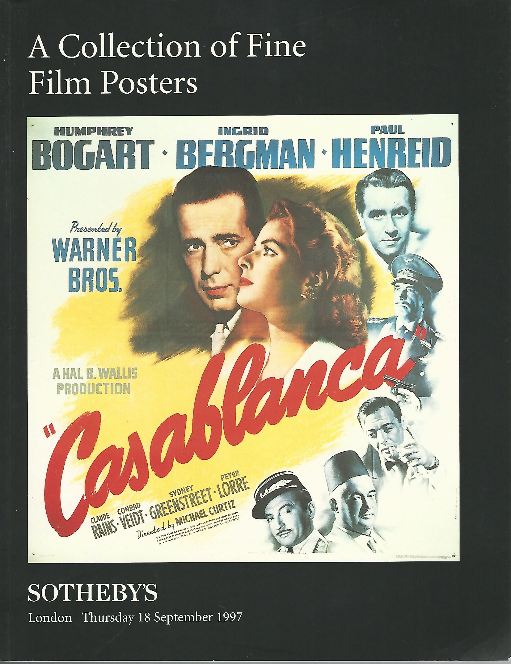 Image for A Collection of Fine Film Posters. Sotheby's, London, Thursday 18 September 1997.