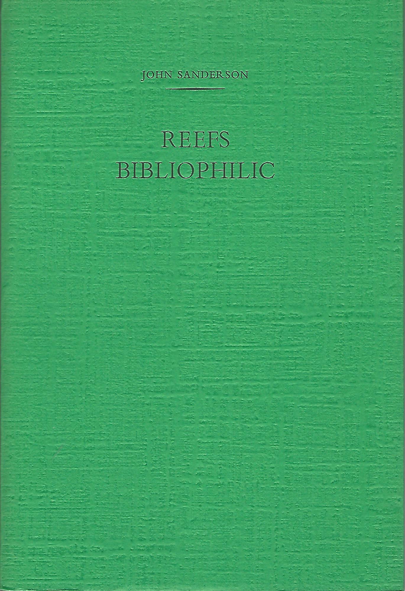 Image for Reefs Bibliophilic