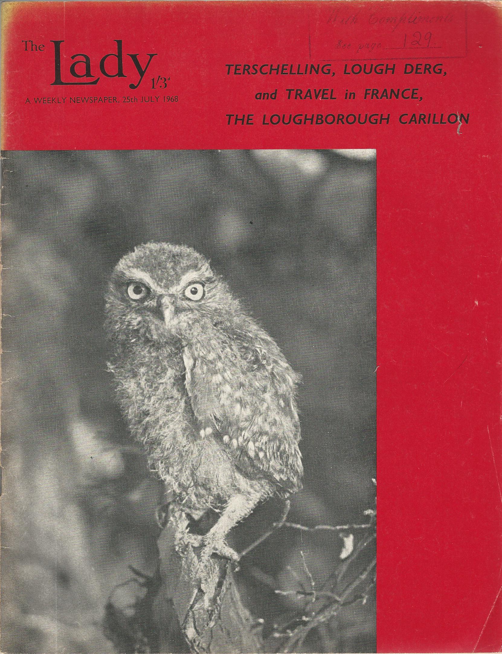 Image for The Lady, A Weekly Newspaper, 25th July 1968.
