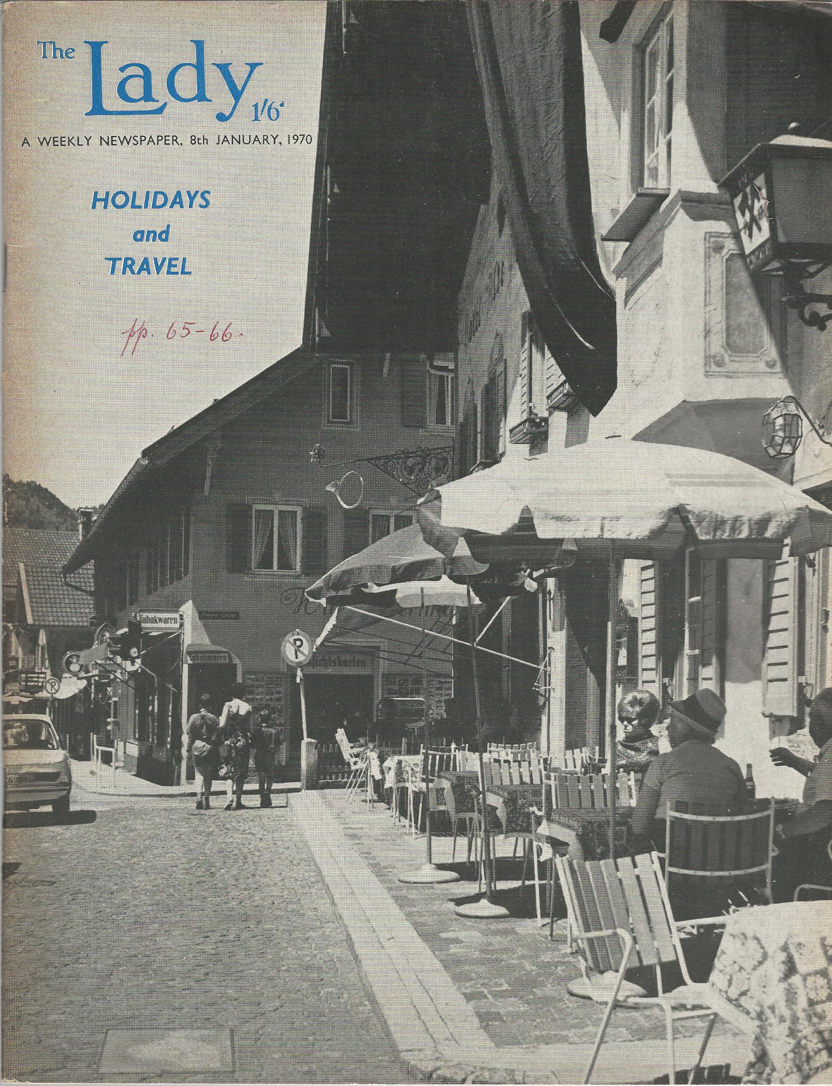 Image for The Lady, A Weekly Newspaper, 8th January 1970.