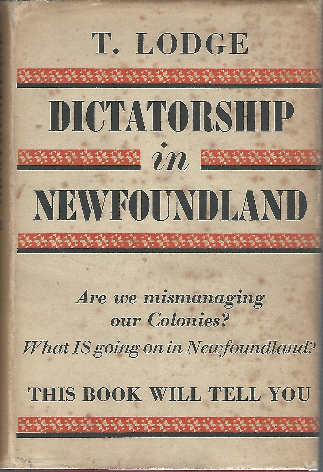 Image for Dictatorship in Newfoundland.