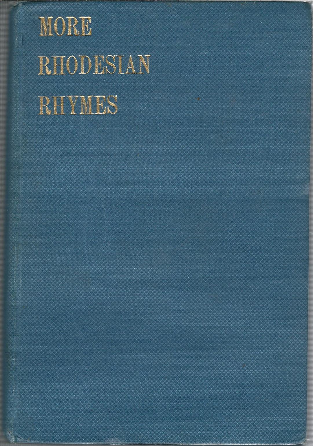 Image for More Rhodesian Rhymes.