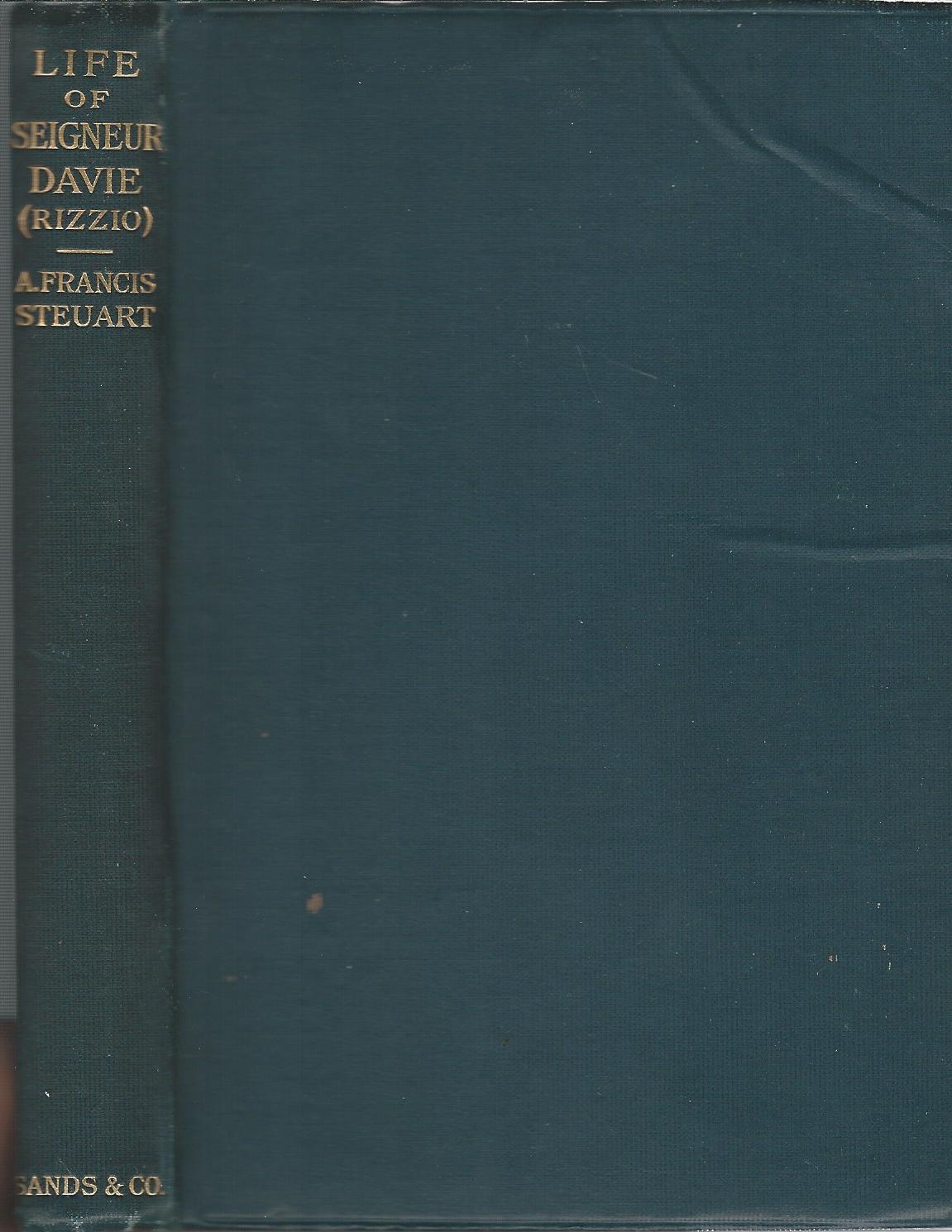 Image for Life of Seigneur Davie (Rizzio)