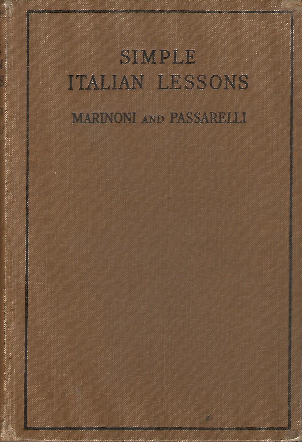 Image for Simple Italian Lessons.