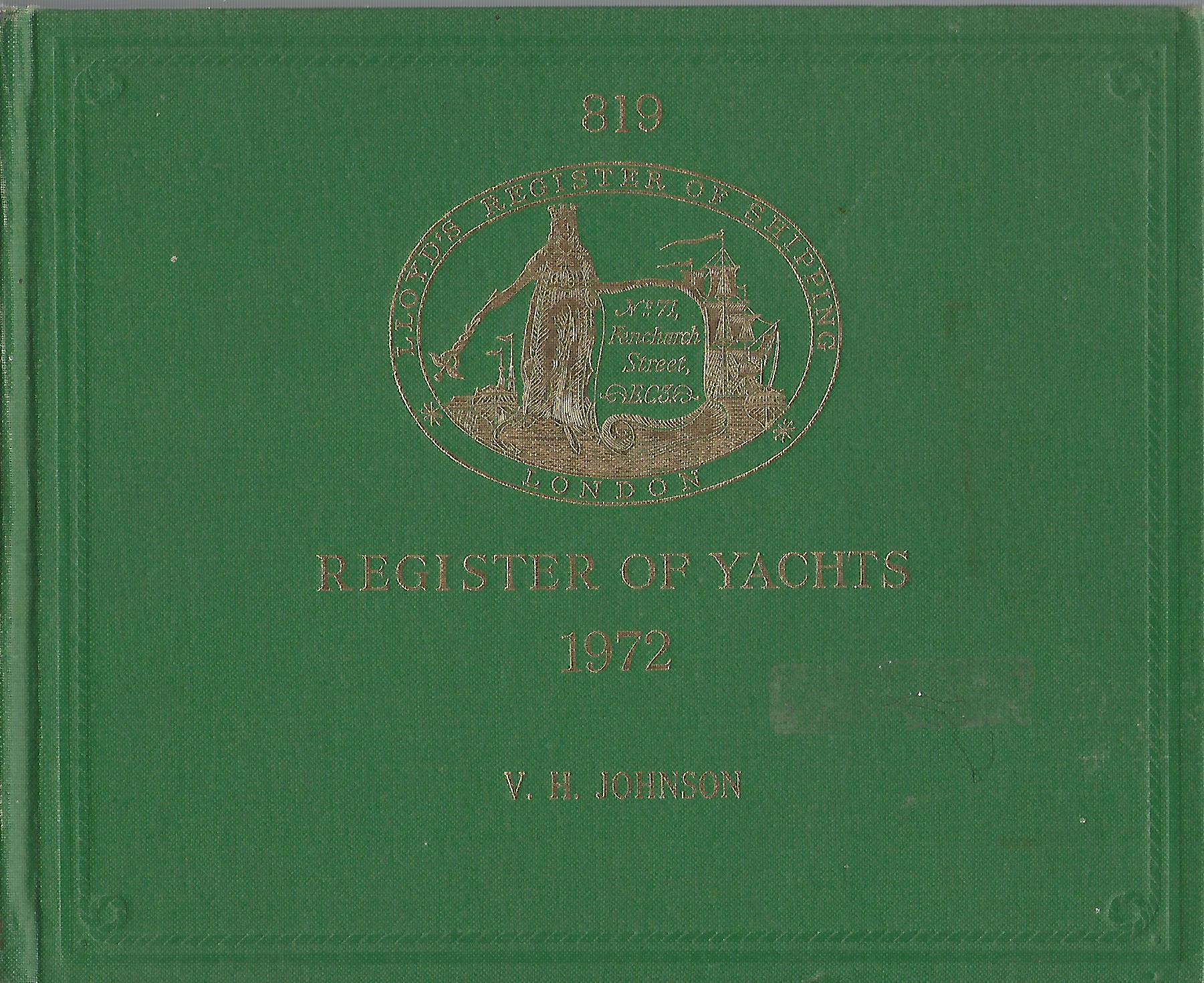 Image for Lloyd's Register of Yachts 1972.