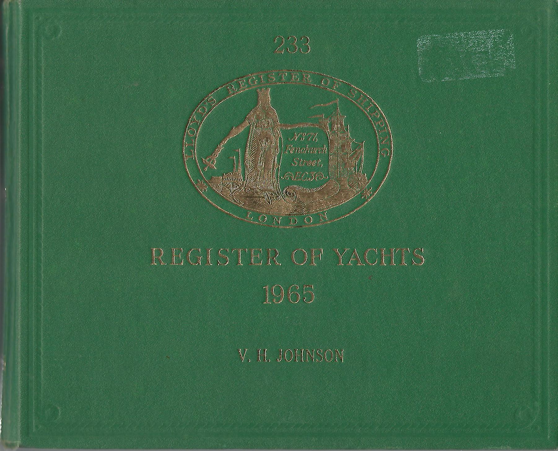 Image for Lloyd's Register of Yachts 1965.