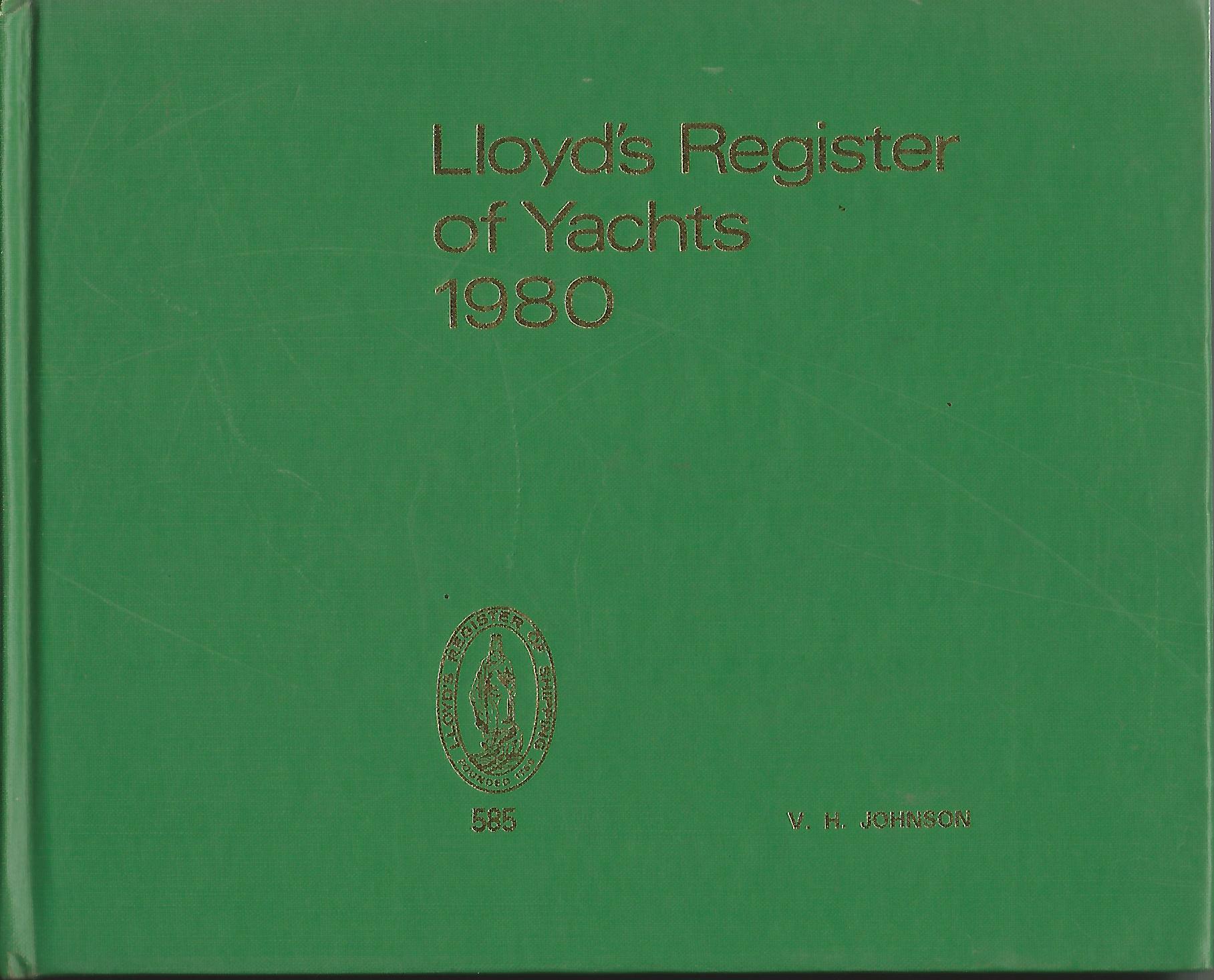 Image for Lloyd's Register of Yachts 1980.