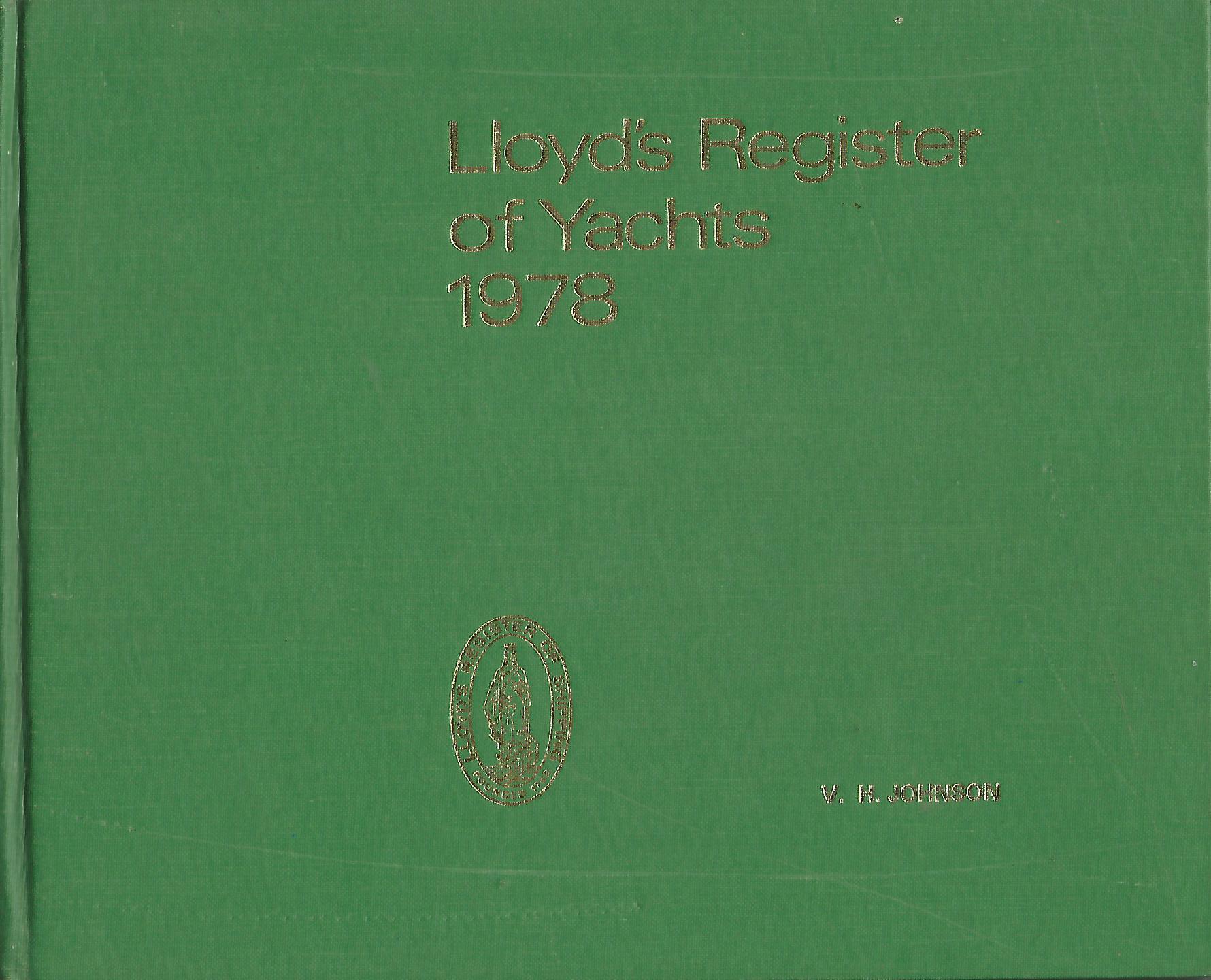 Image for Lloyd's Register of Yachts 1978.