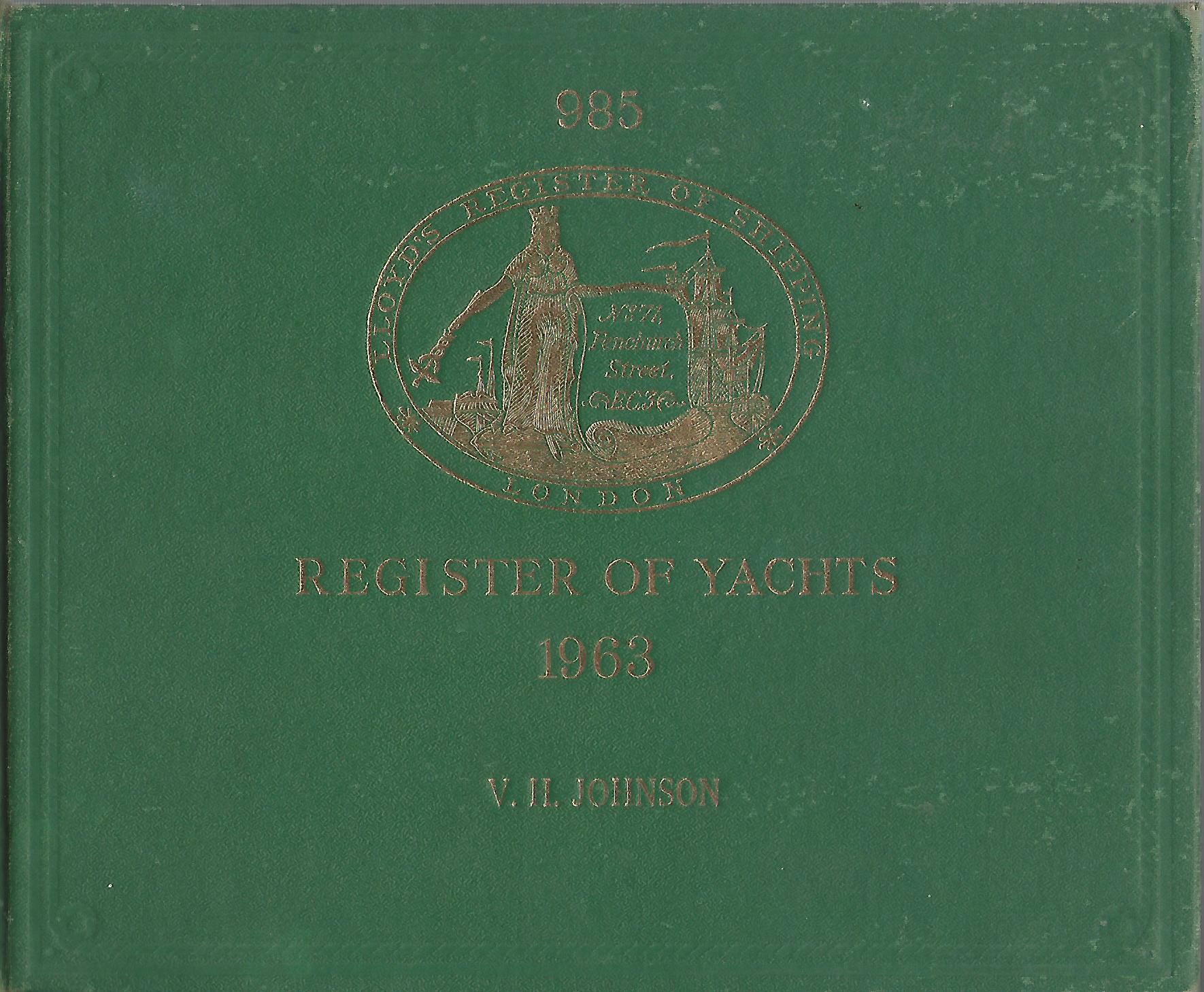 Image for Lloyd's Register of Yachts 1963.