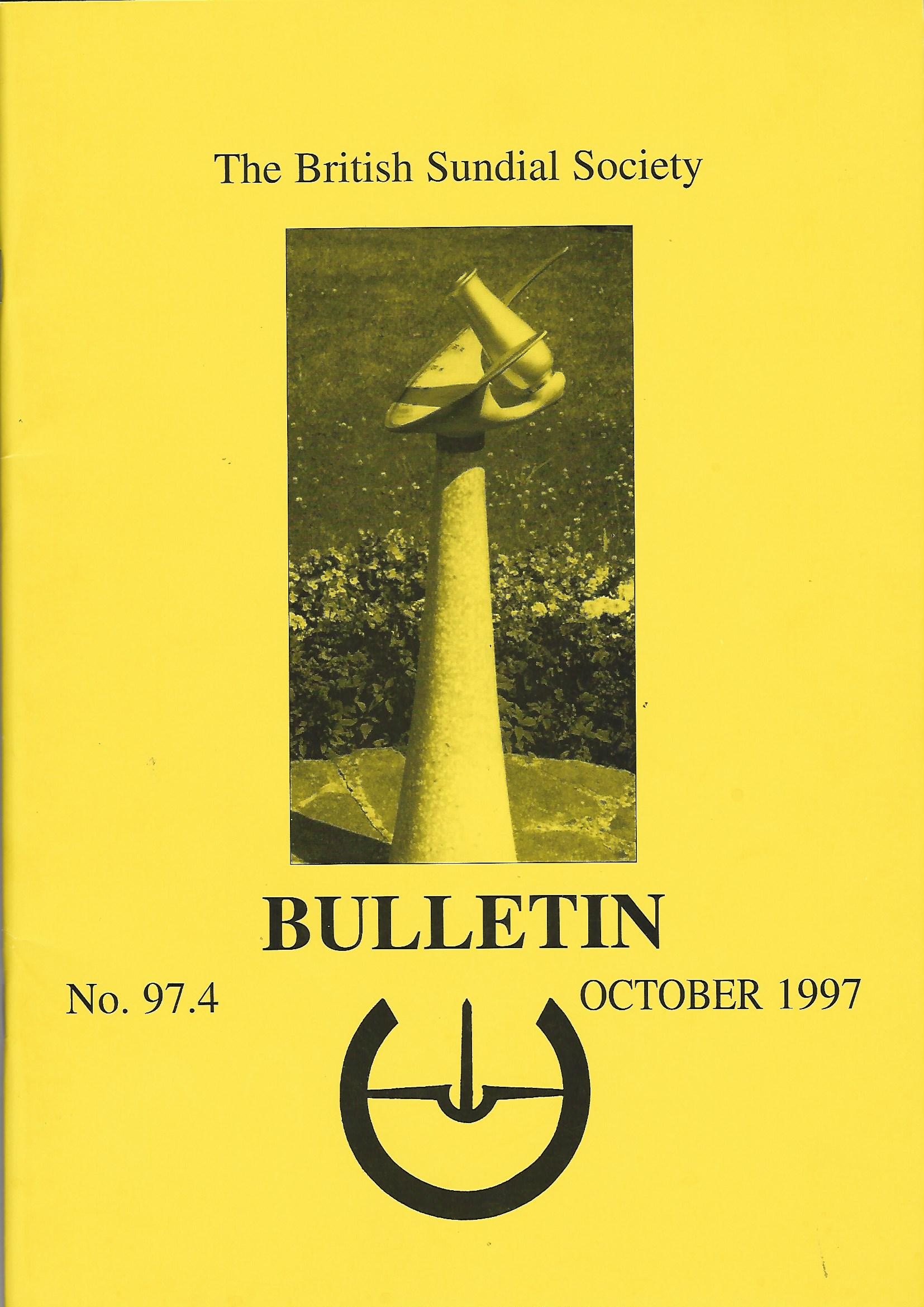 Image for The British Sundial Society Bulletin No.97.4.