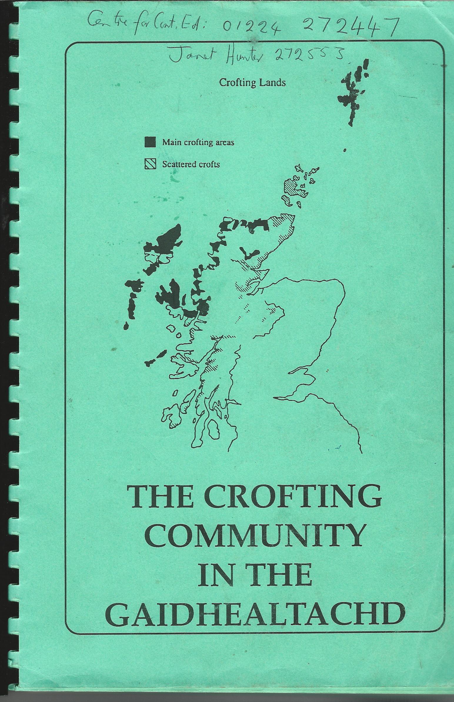 Image for The Crofting Community in the Gaidhealtachd.