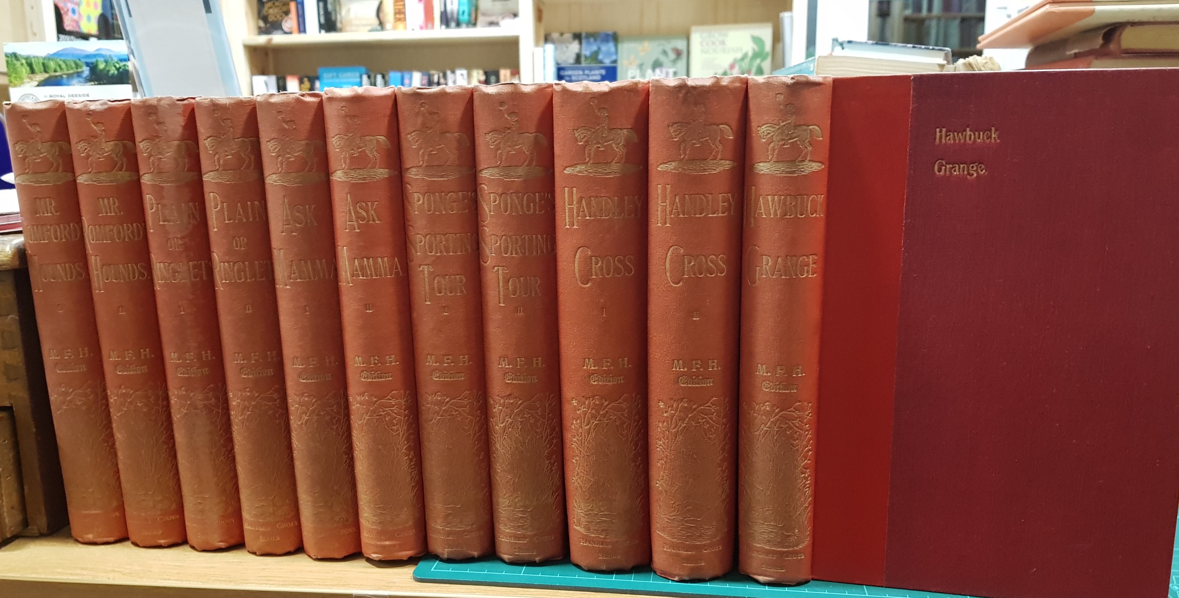 Image for The Sporting Novels M.F.H Edition, Mr. Romford's Hounds, Ask Mama, Plain or Ringlets?, Handley Cross, Mr. Sponges Sporting Tour & Hawbuck Grange, 6 Volumes Bound in 11 Complete.