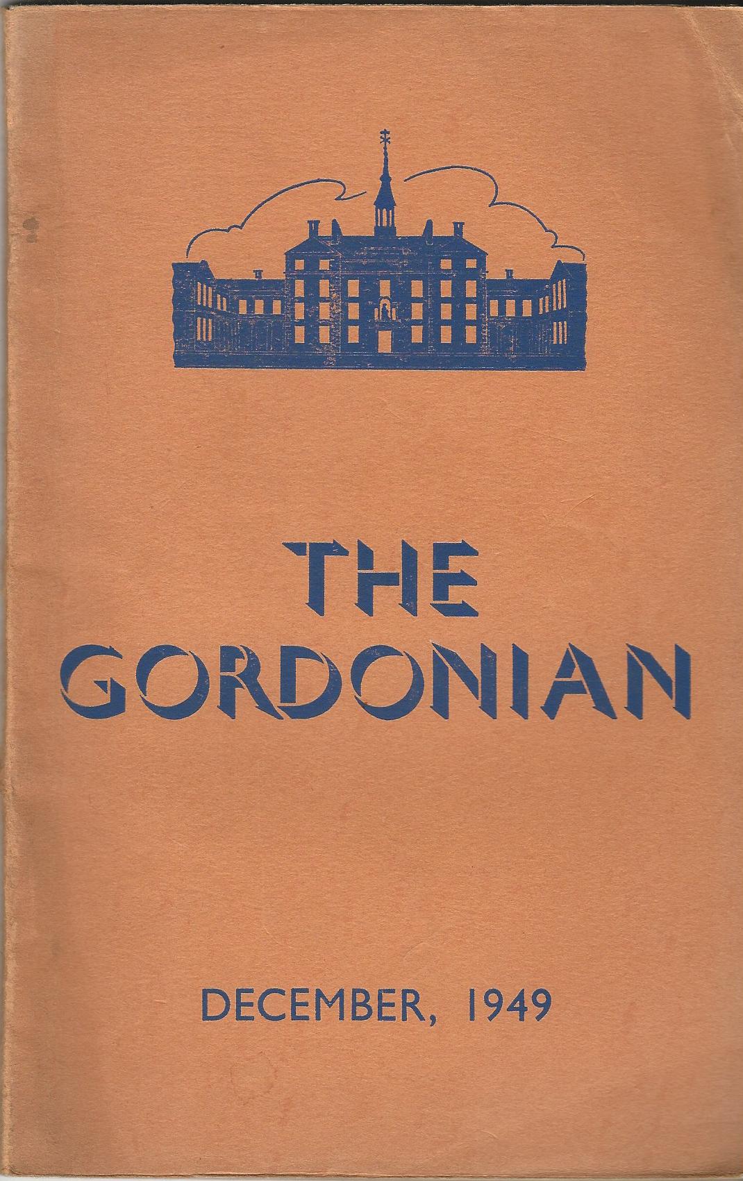 Image for The Gordonian Vol. 1, No.1 (New Series), December 1949.