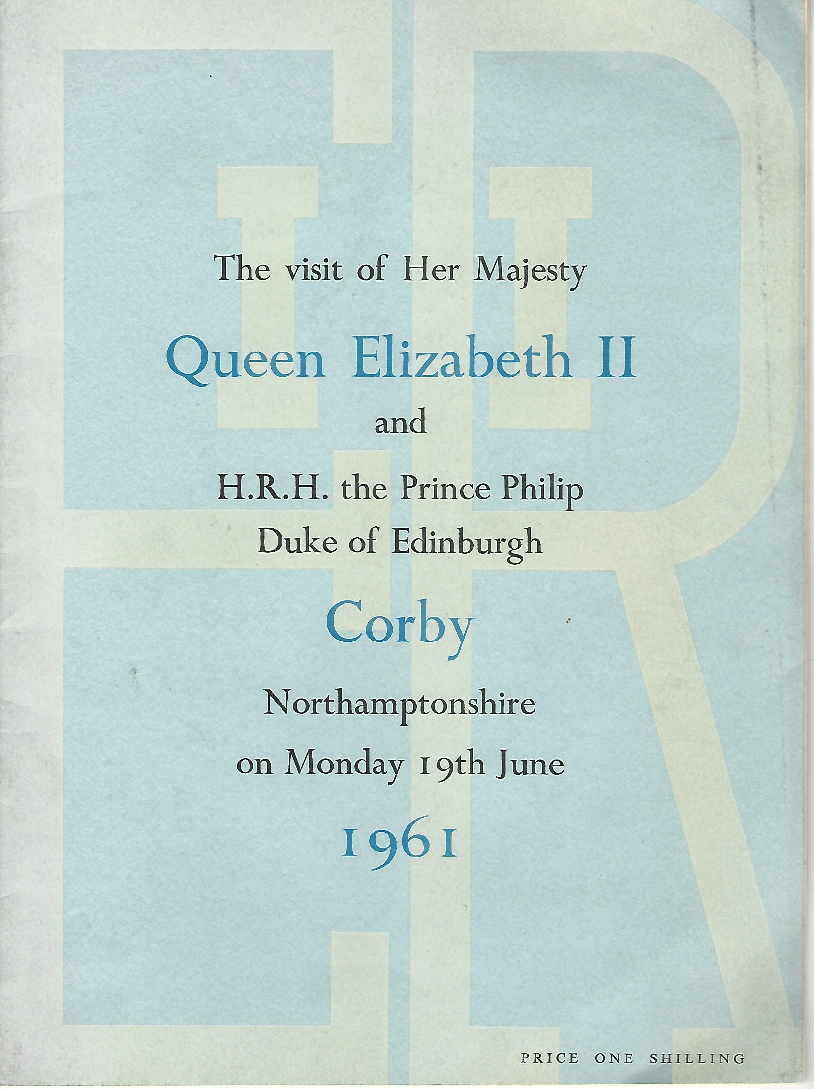 Image for The Visit of Her Majesty Queen Elizabeth II and H.R.H. the Prince Philip Duke of Edinburgh to Corby, Northamptonshire Monday 19th June, 1961.