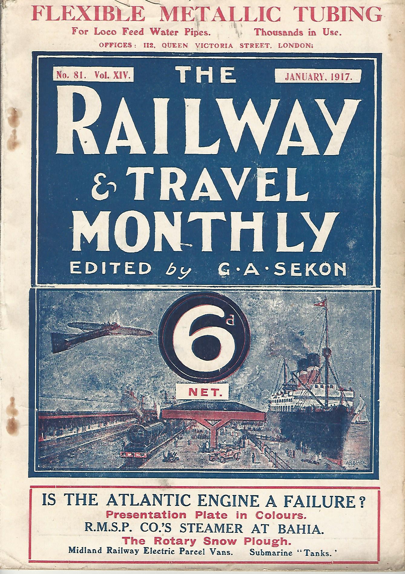 Image for The Railway Magazine: One volume of six magazines, 1917.
