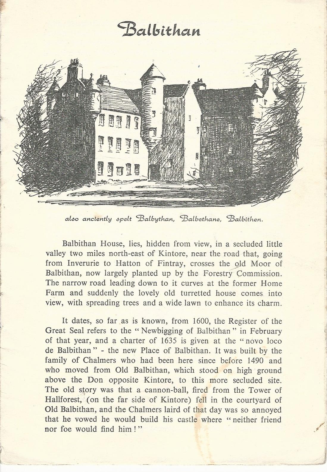 Image for Balbithan.
