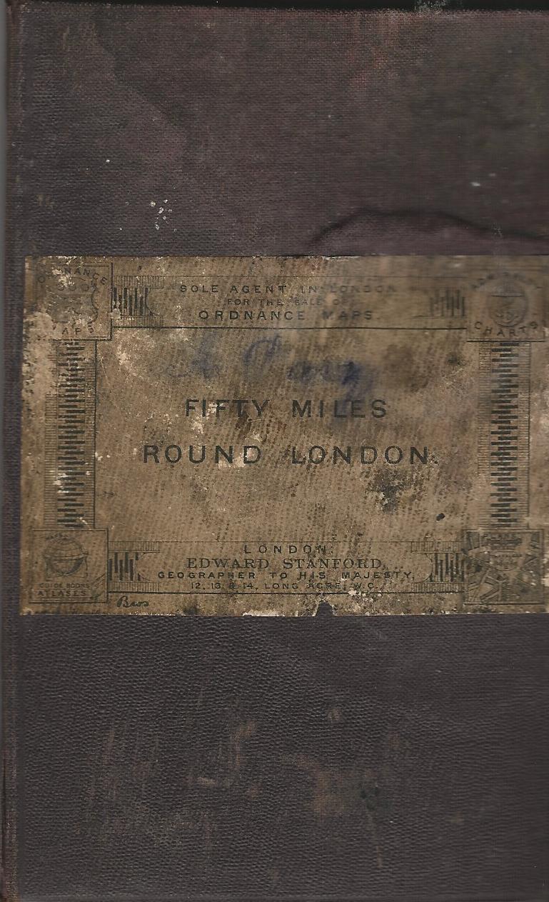 Fifty Miles Round London: Quarter Inch Map of London Environs, 50 Mile Radius. Image for Fifty Miles Round London: Quarter Inch Map of London Environs, 50 Mile Radius.