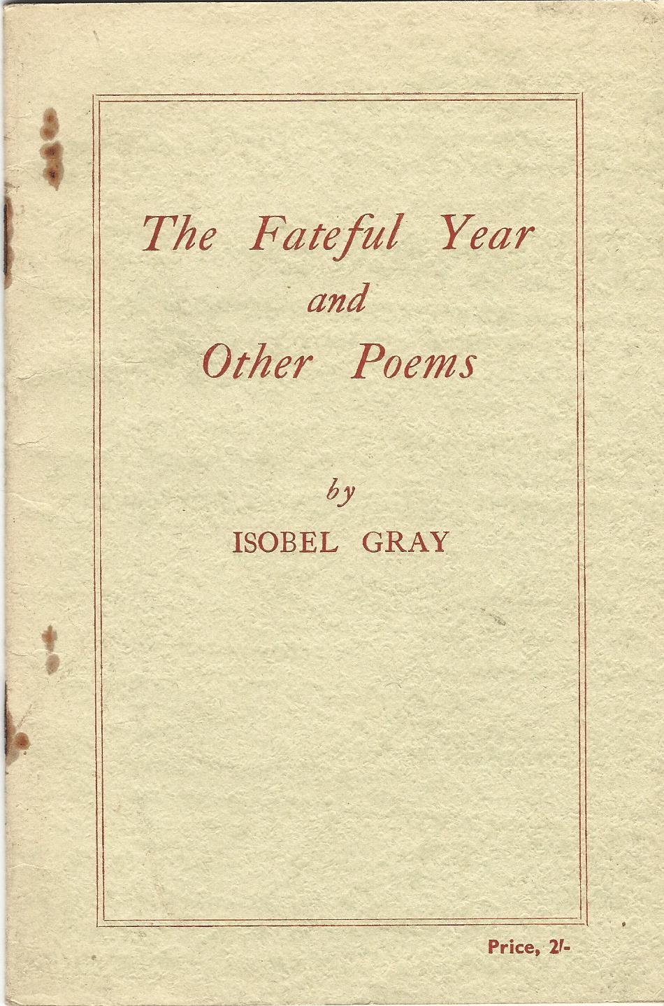 Image for The Fateful Year and Other Poems