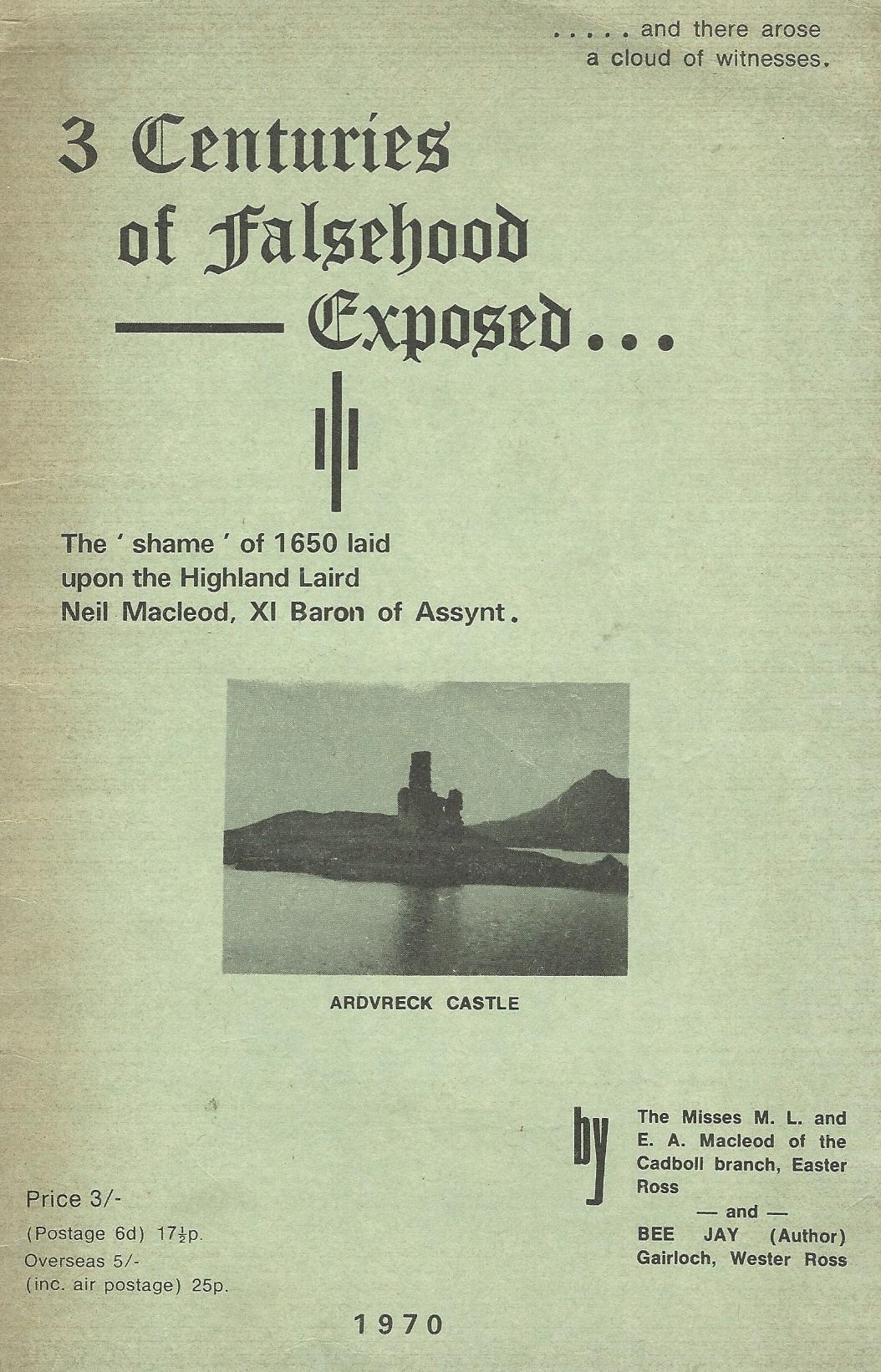 Image for 3 Centuries of Falsehood Exposed.