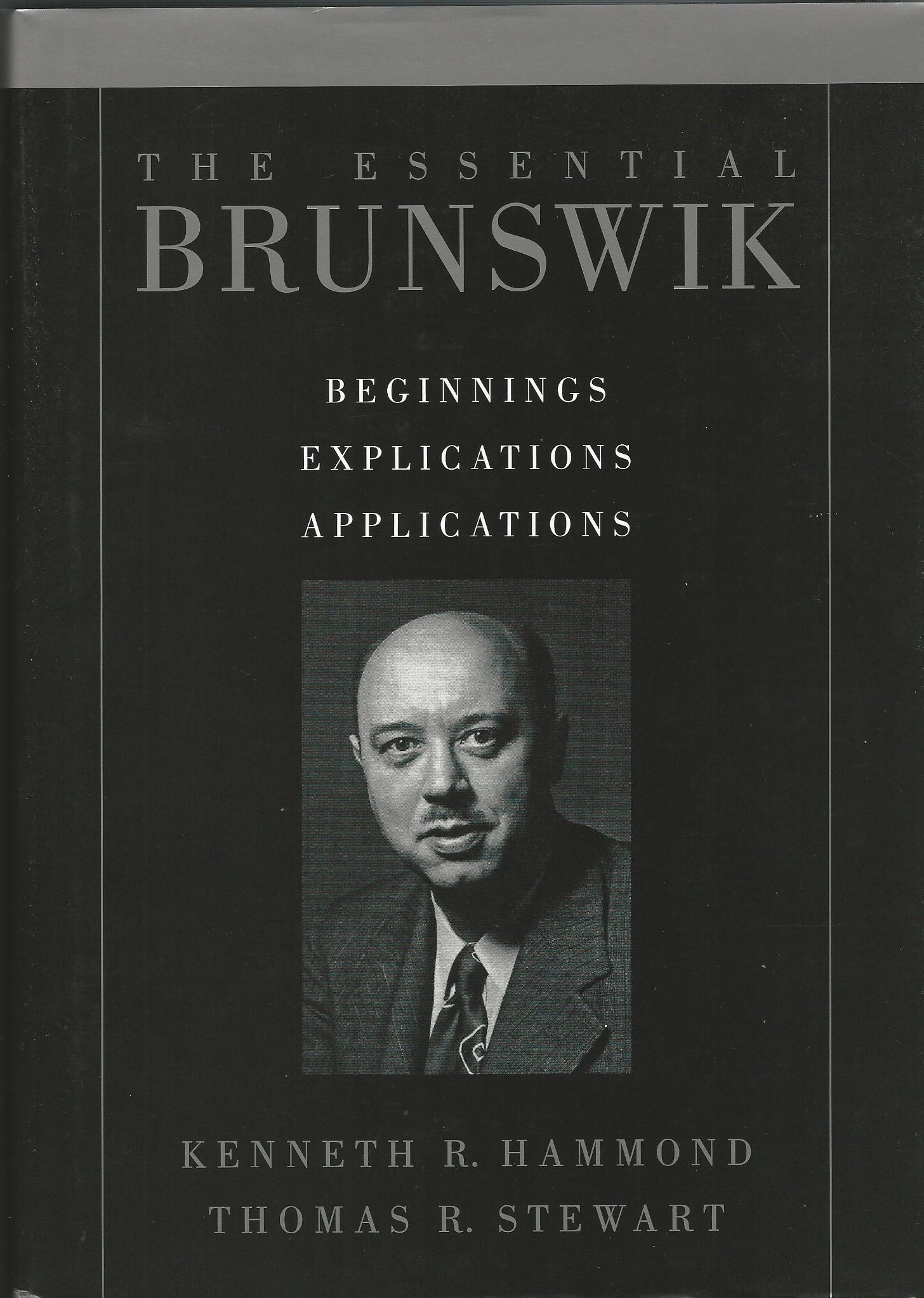 Image for The Essential Brunswik: Beginnings, Explications, Applications