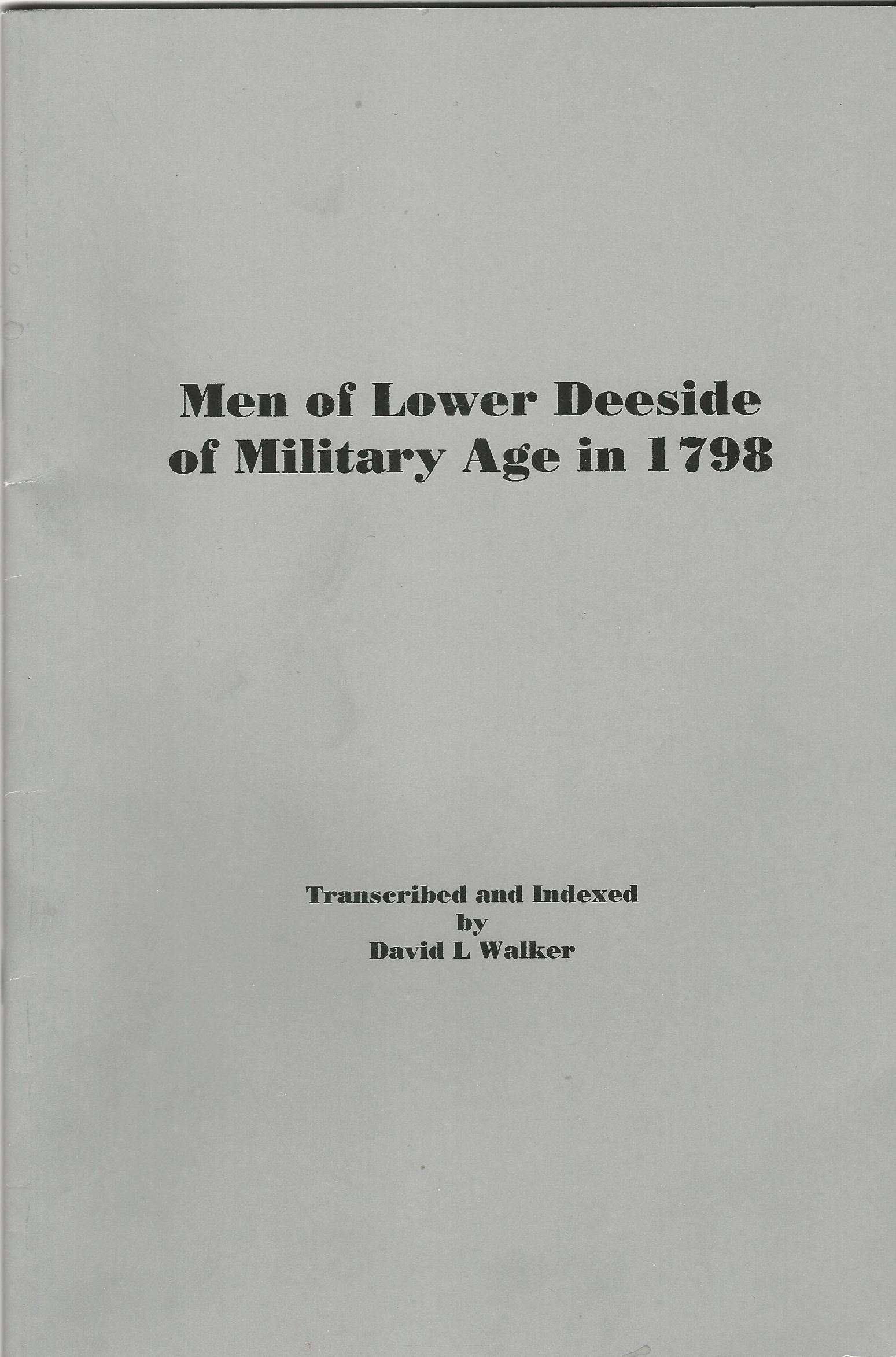 Image for Men of Lower Deeside of Military Age in 1798
