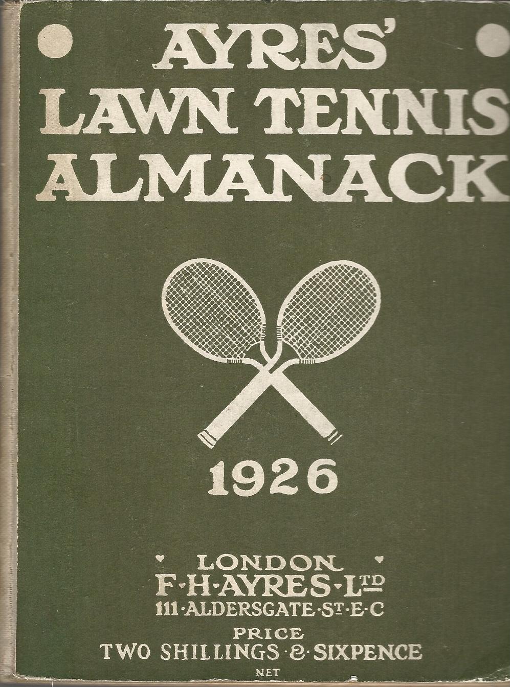 Image for Ayre's Lawn Tennis Almanack 1926