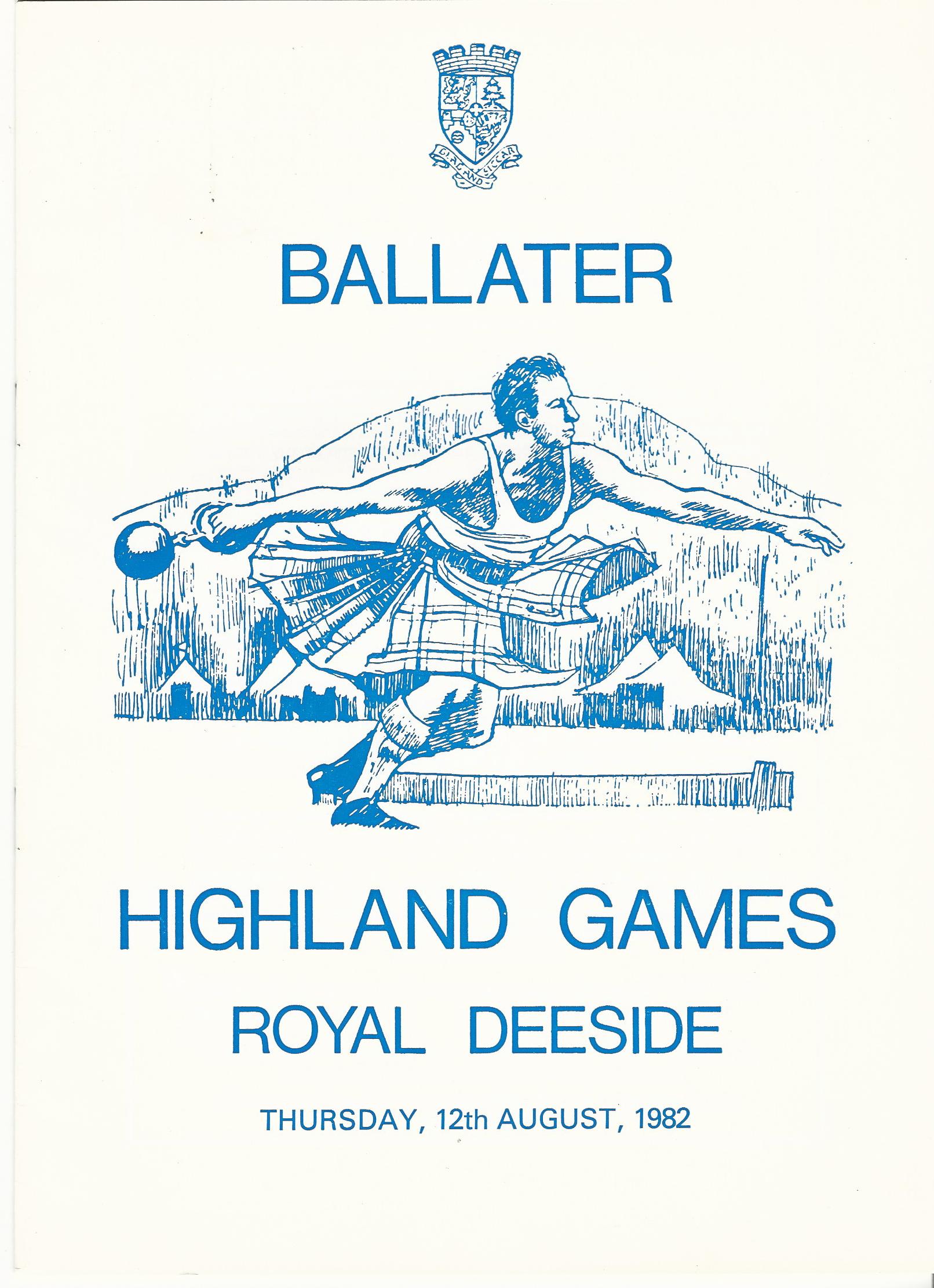 Image for Ballater Highland Games, Thursday, 12th August, 1982.