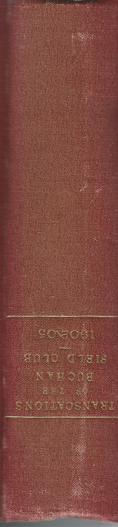 Image for Transactions of The Buchan Field Club 1902 -3. Vol VII.