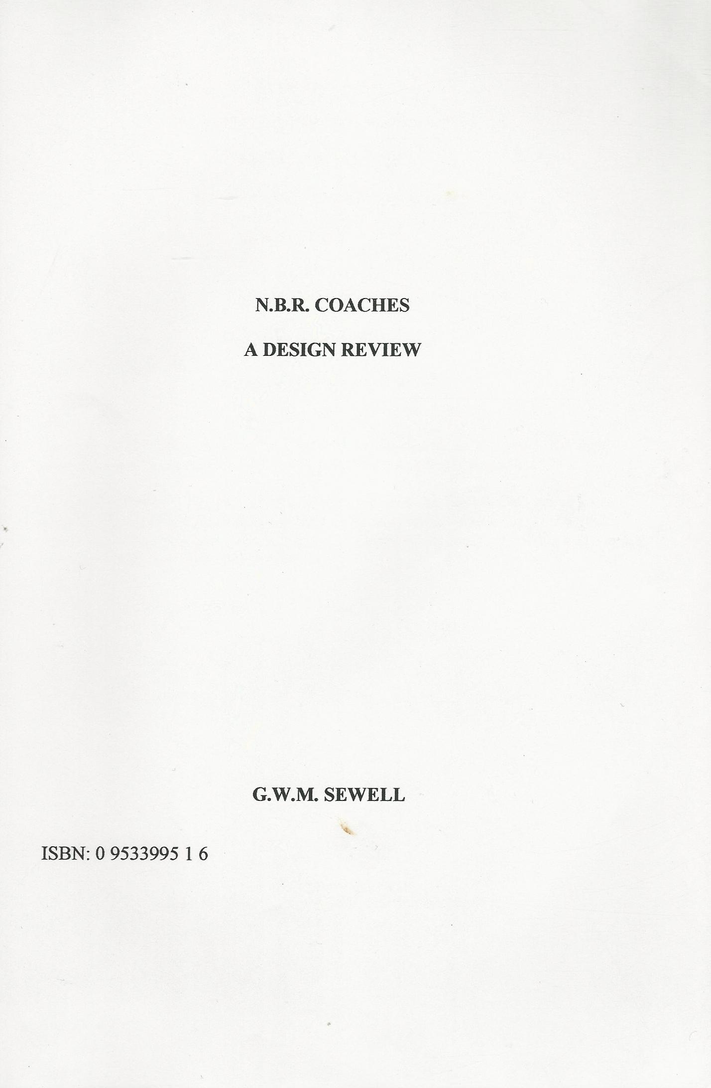 Image for N.B.R. Coaches: A Design Review.