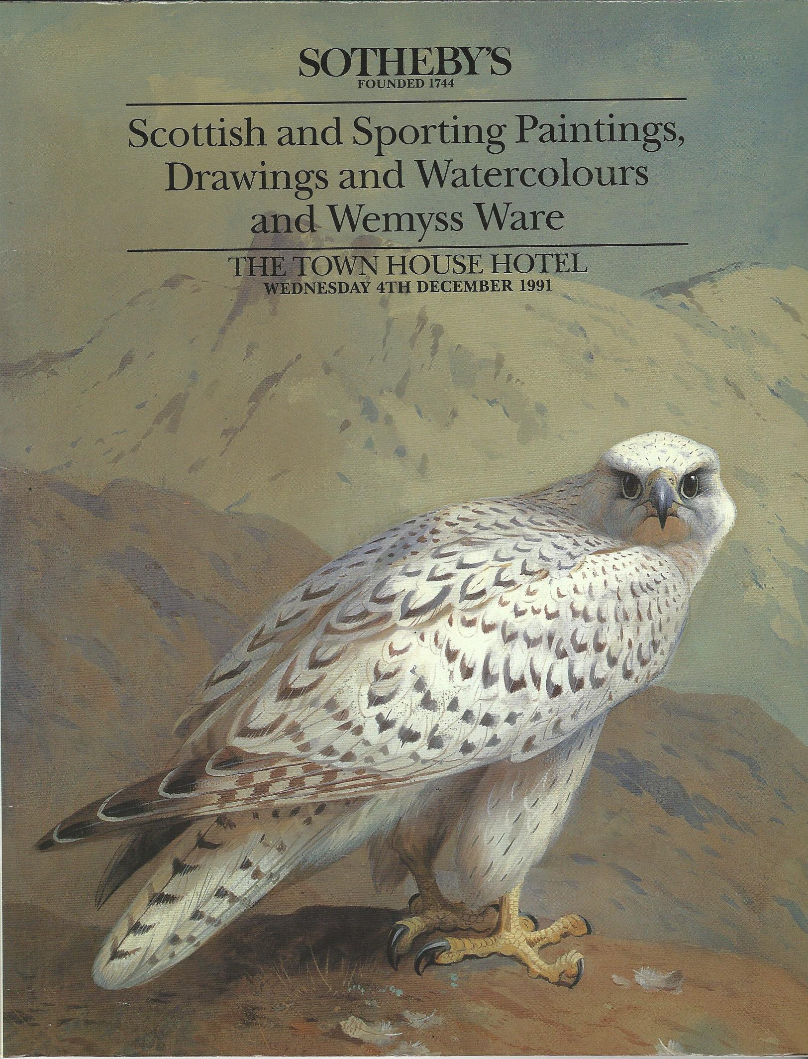 Image for Scottish and Sporting Paintings, Drawings and Watercolours and Wemyss Ware. The Town House Hotel Wed 4th December 1991.