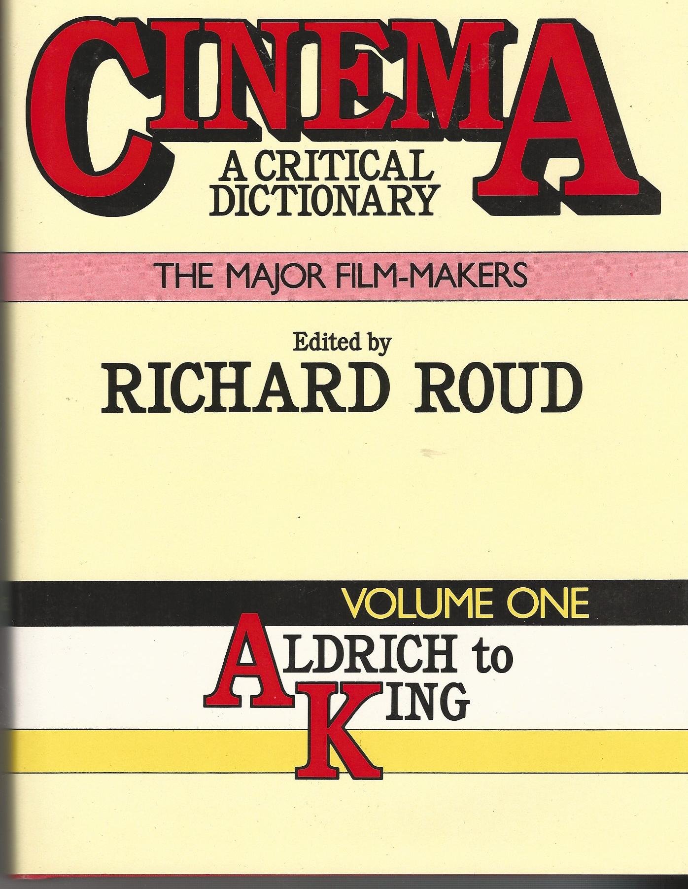 Image for Cinema: A Critical Dictionary: The Major Film Makers. Two Volumes.