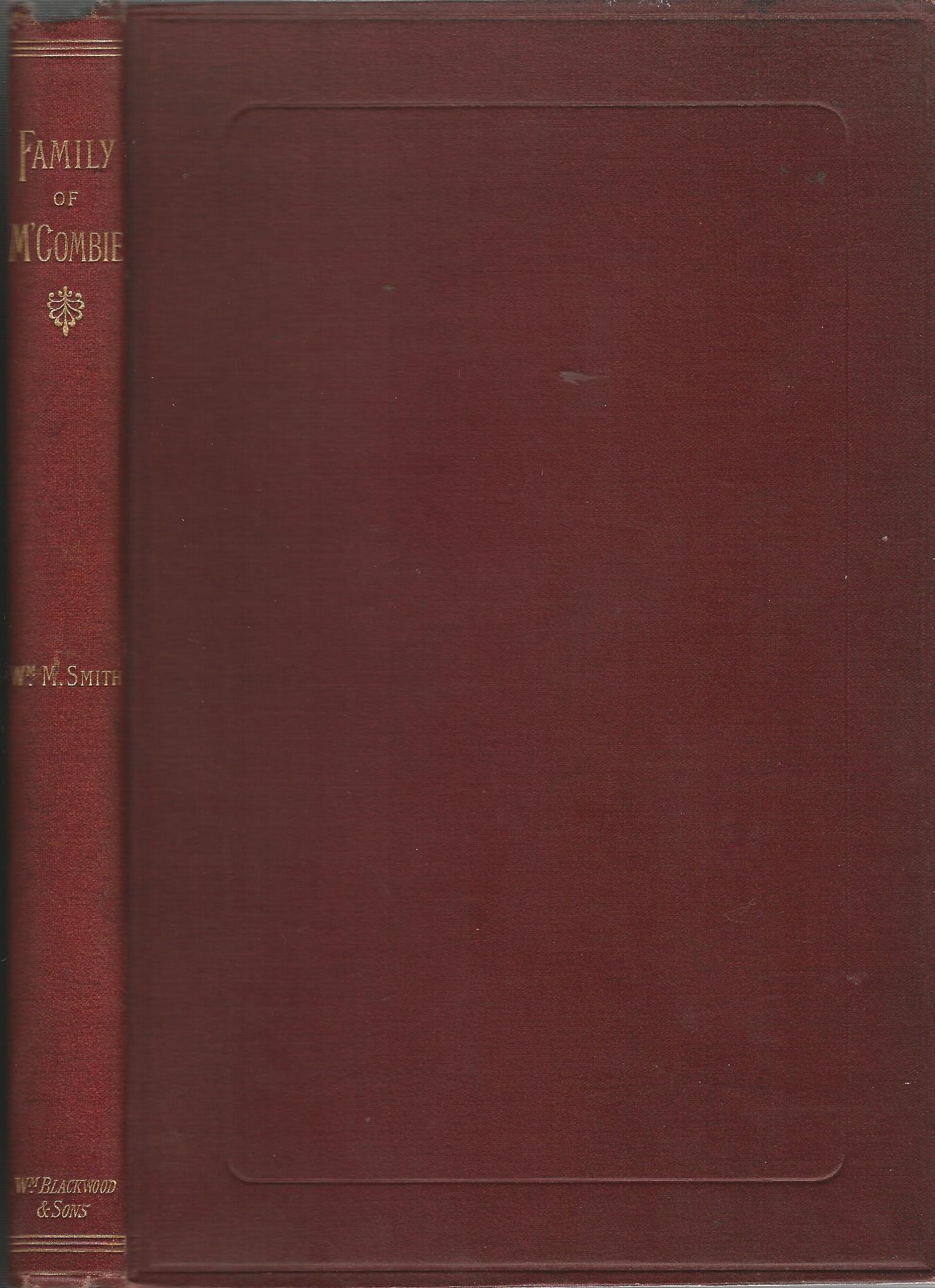 Image for Memoir of the Family of M'Combie, a Branch of the Clan M'Intosh