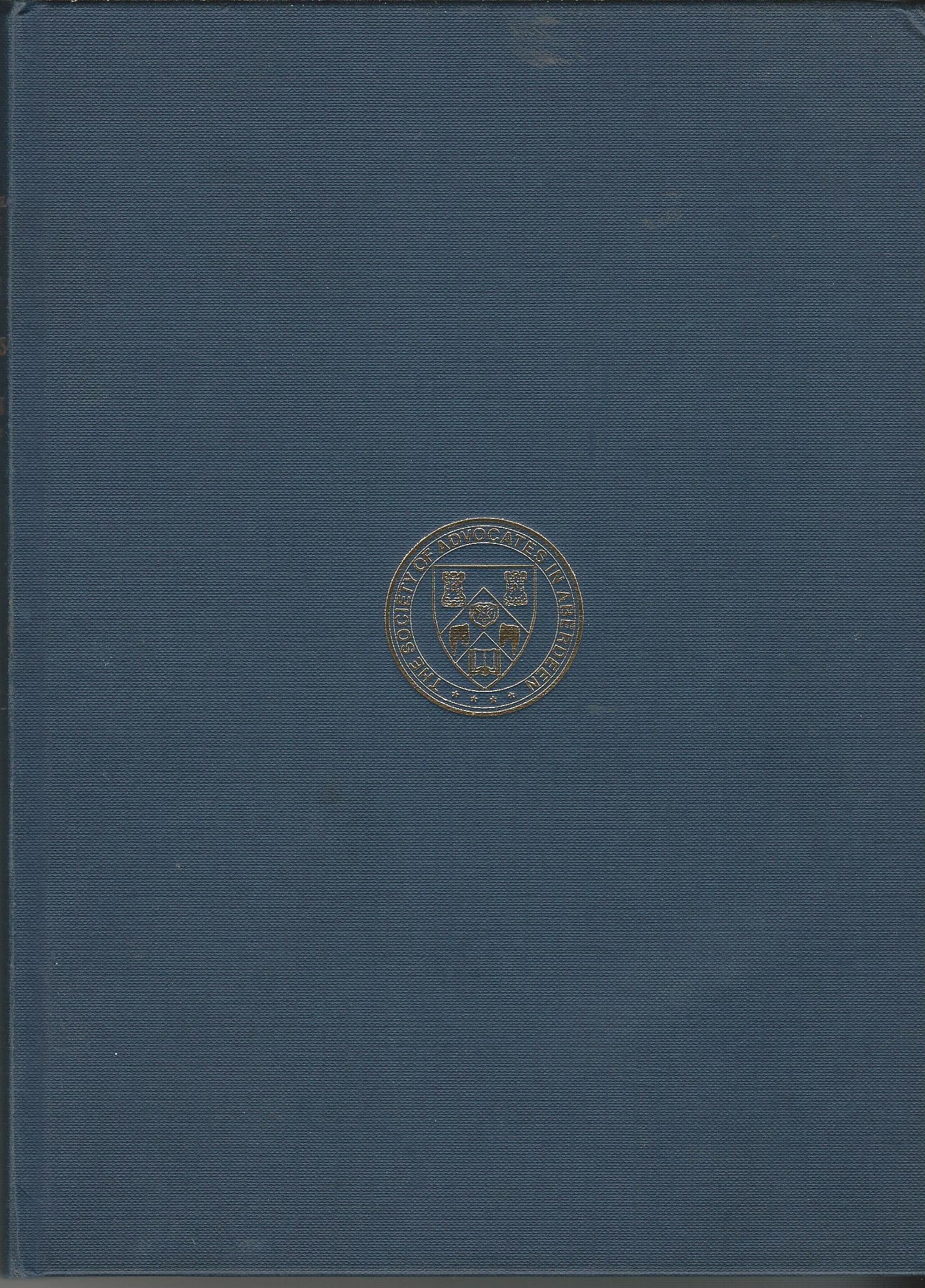 Image for Supplemental History of the Society of Advocates in Aberdeen: 1939 - 1992.